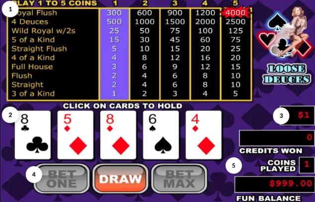How to Play Deuces Wild Video Poker Online